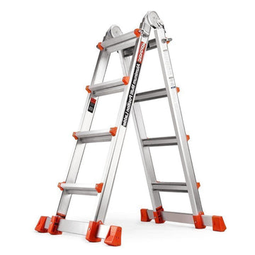 17 Ft Multi Position Ladder with Removable Tool A Frame 4 Step Extension Ladder