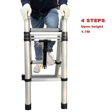 Escalera de extensión telescópica de aluminio de 1,7 m Diseño moderno Estructura combinada Precio barato Escalera conjunta