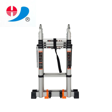 Escalera telescópica de aluminio moderna de 2,1 m, escalera de extensión Plegable ligera para el hogar/construcción