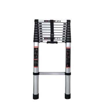 10.5 FT Aluminum Telescopic Ladder with Non-Slip Feet