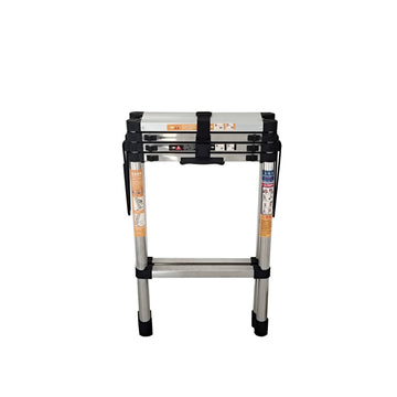 Escalera telescópica duradera de acero inoxidable, precio de fábrica, excelente diseño en forma de A