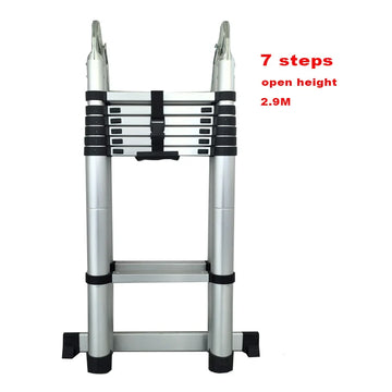 Escalera telescópica de aluminio de alta calidad de 2,9 m Diseño moderno Estructura combinada Escalera de Junta de Calidad