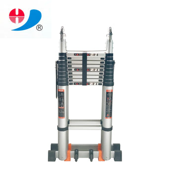 Escalera telescópica multiusos de aluminio de 4,1 m de estilo de diseño moderno, escalones de combinación plegables