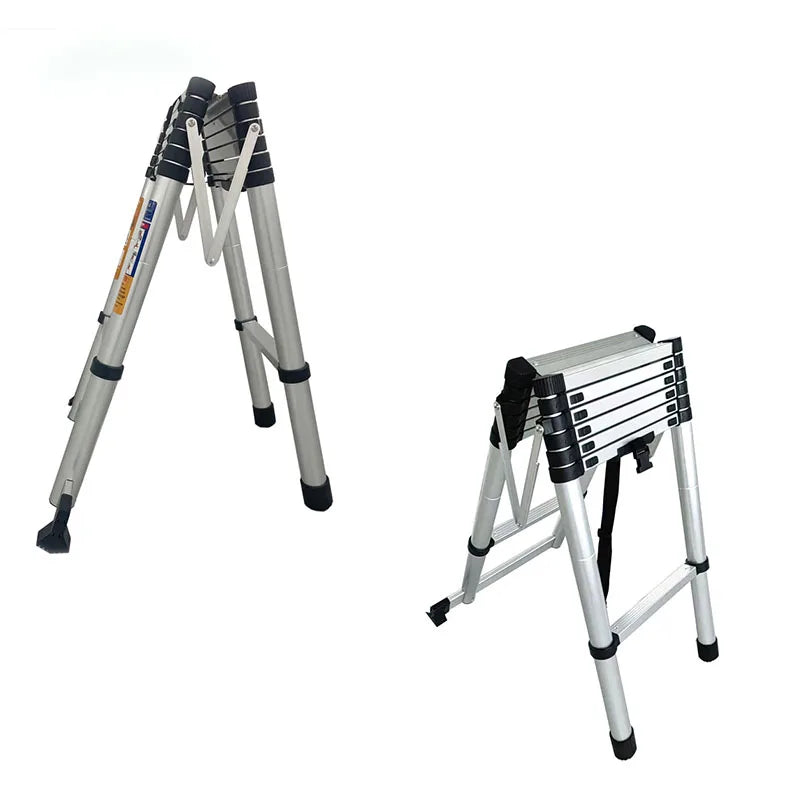 Escalera de extensión de doble cara de aluminio de 3,1 M de estilo Industrial, suministro del fabricante para uso doméstico, escalera de estructura combinada