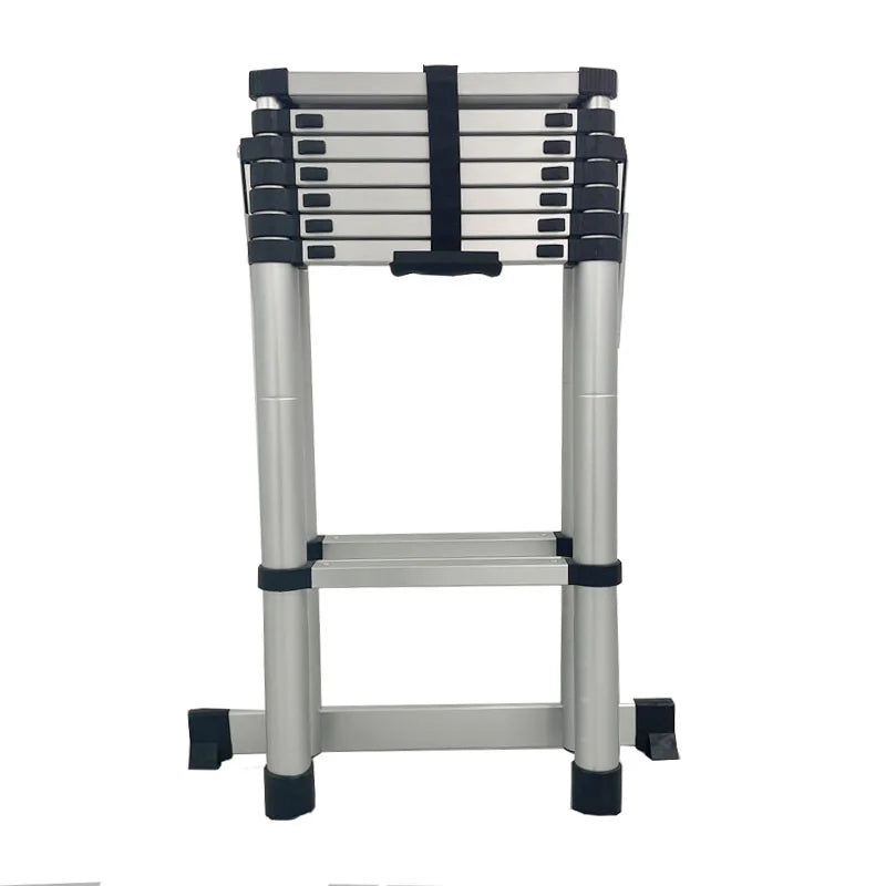 Escalera de extensión de doble cara de aluminio de 3,1 M de estilo Industrial, suministro del fabricante para uso doméstico, escalera de estructura combinada