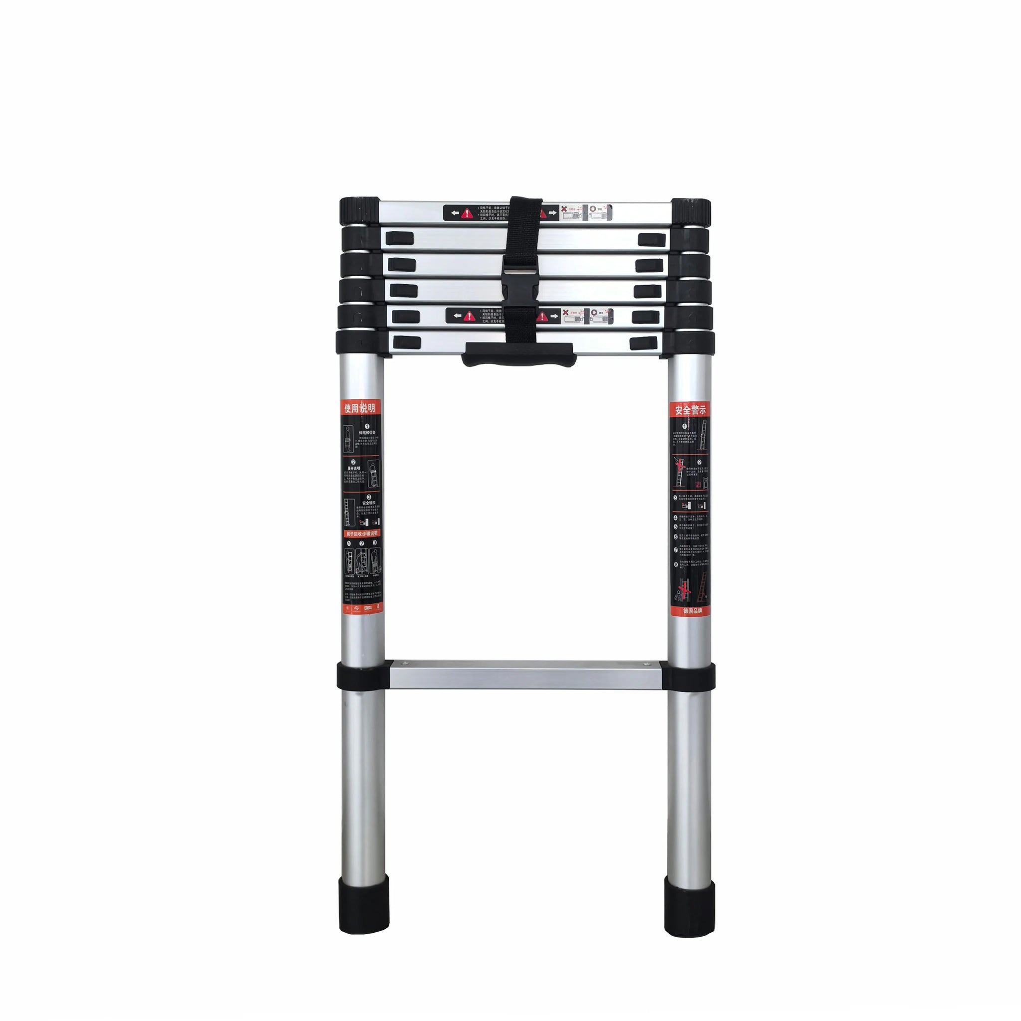 8.5FT Aluminum Telescoping Ladder with Stable Hook