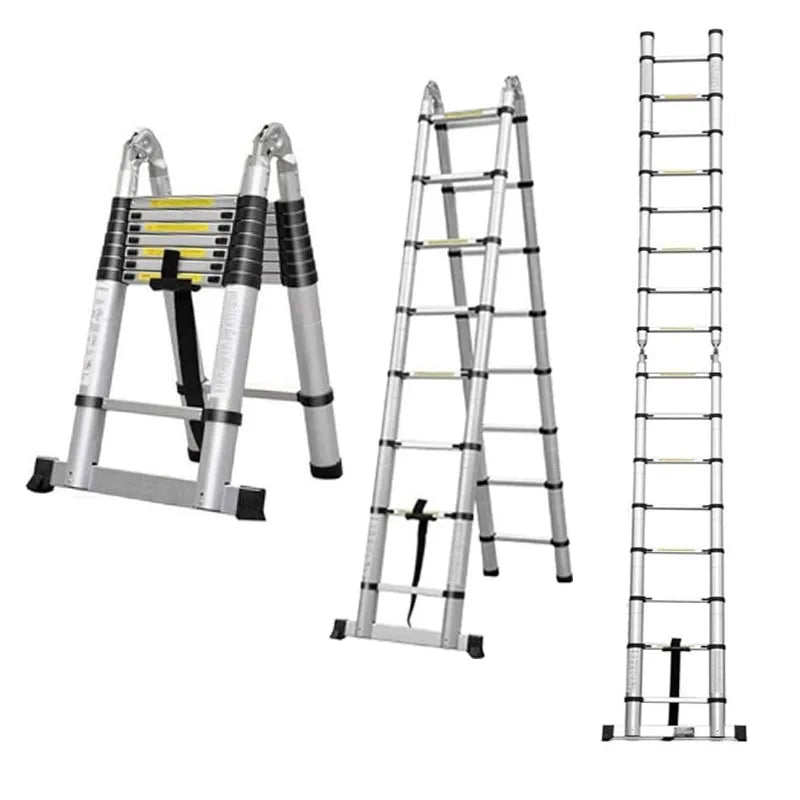 Escalera de extensión telescópica de aluminio de 2,5 m Estructura de combinación de diseño moderno Precio barato Escalera de junta de aluminio de 2,5 m