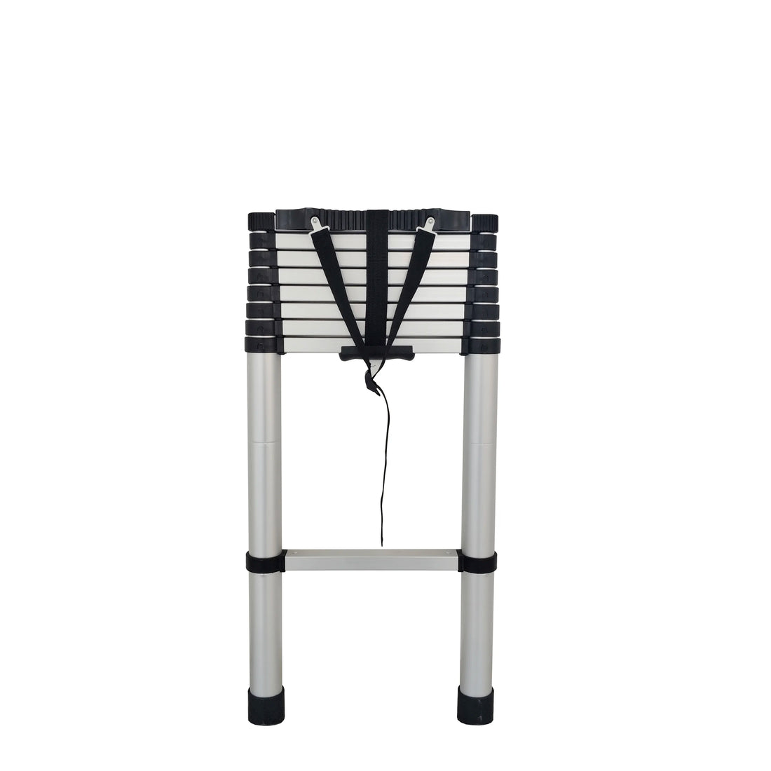 Escalera telescópica de aluminio de diseño moderno de 9 escalones, escalera plegable de uso doméstico de 3,5 metros con fácil escalada