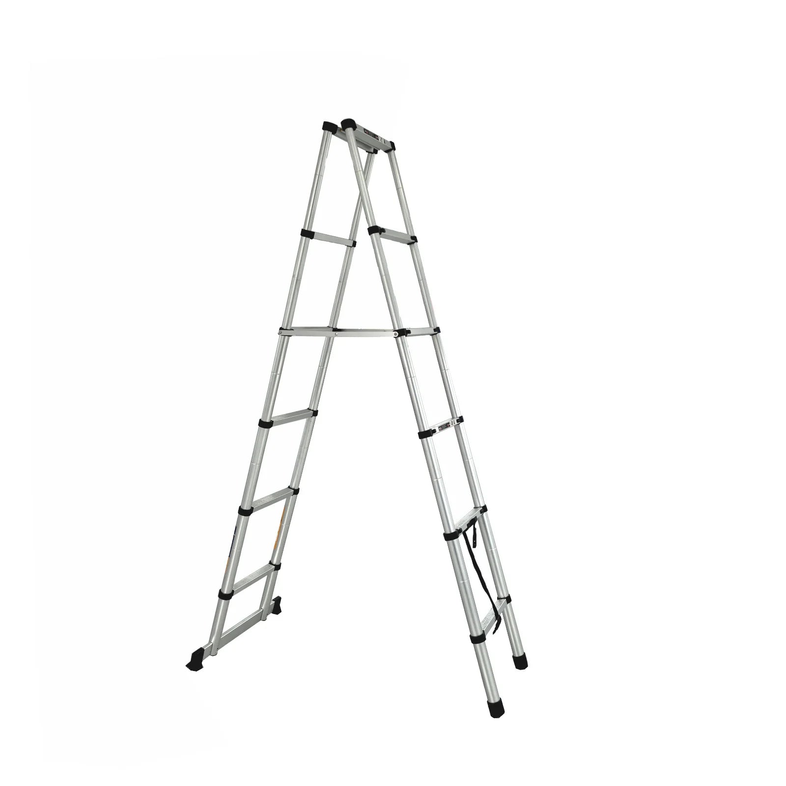 Escalera de extensión de aluminio telescópica de doble cara de 2,3 M de estilo industrial Diseño plegable para exteriores