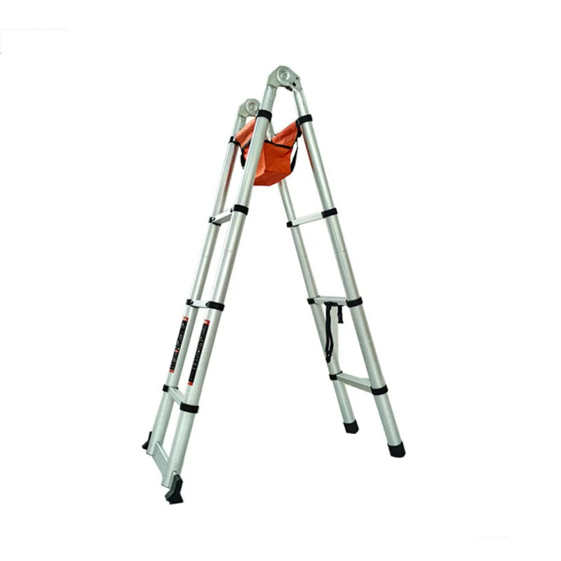 Escalera combinada de aluminio de diseño moderno de alta calidad de 4,1 M para uso doméstico o de oficina