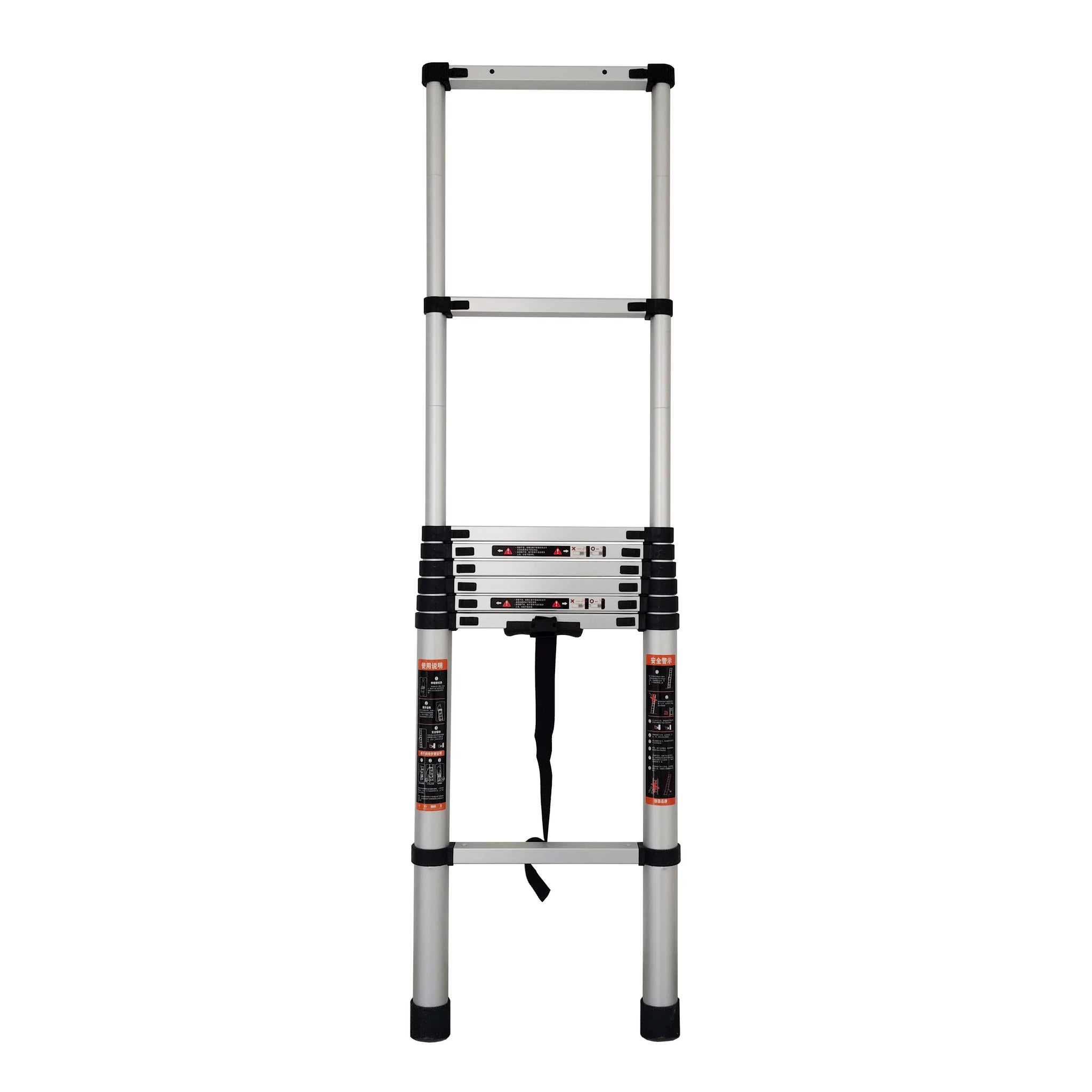 Escalera telescópica de aluminio de diseño moderno de 9 escalones, escalera plegable de uso doméstico de 3,5 metros con fácil escalada