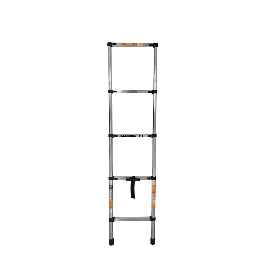Escalera telescópica industrial de acero inoxidable para diversas aplicaciones