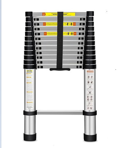 11.5FT t Aluminum Telescopic Extension Extendable Ladder